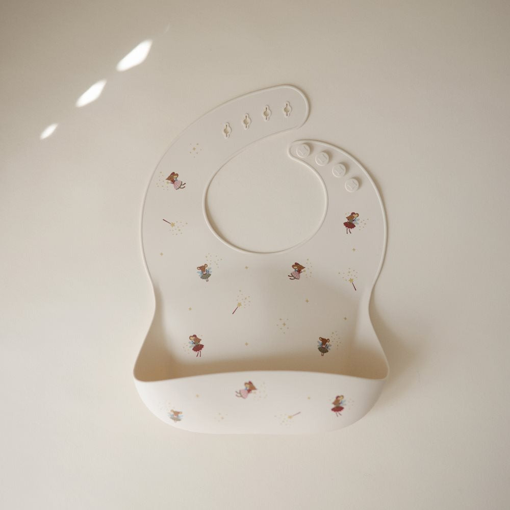 Mushie® Silikonski slinček Fairy Mice Mushie