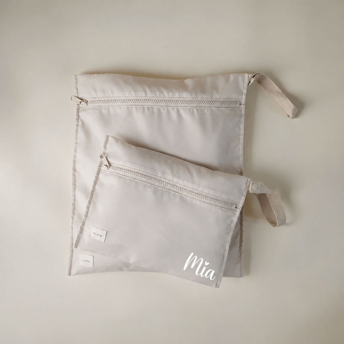 Mushie® Waterproof Storage Bag 2-Pack Fog – slika 2