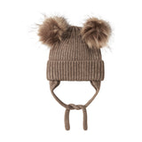 Name it® Pletena kapa baby Walnut