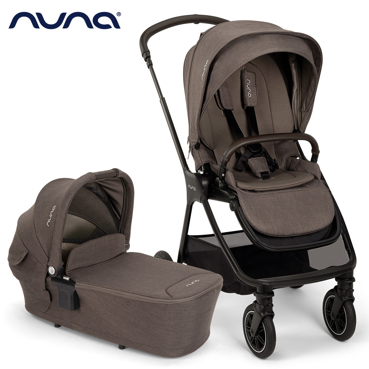 Nuna® Otroški voziček 2v1 Triv™ Next + Lytl™ Chestnut