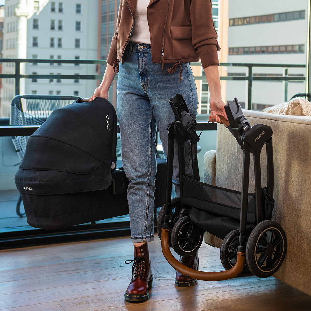 Nuna® Otroški voziček 2v1 Triv™ Next + Lytl™ Cosmopolitan Collection