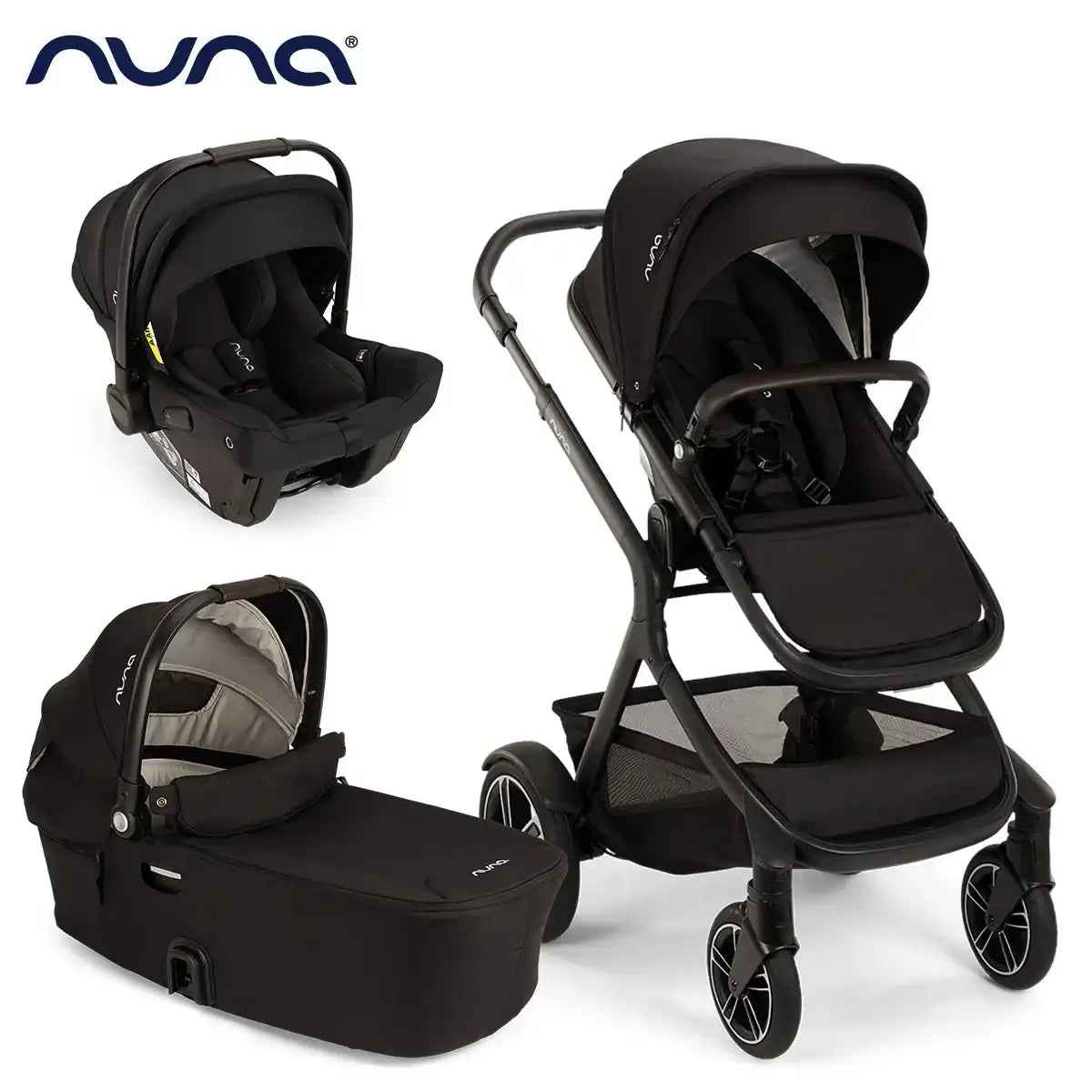 Nuna® Stroller 3in1 Demi™ Next with buggy board + Pipa™ Urbn Caviar – Evitas