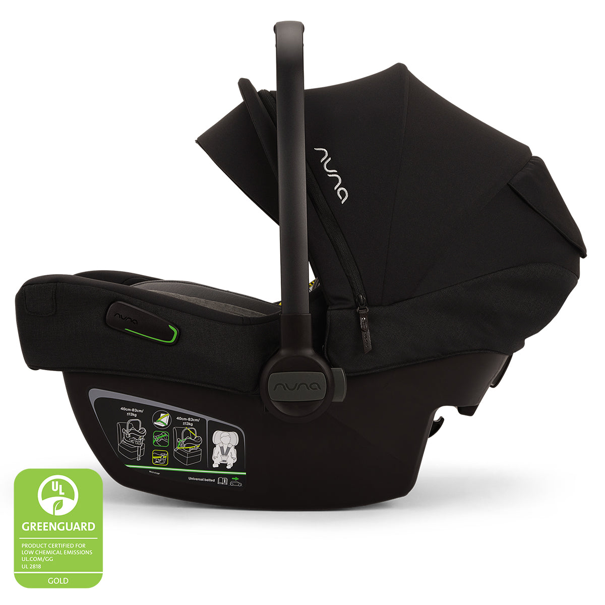 Nuna® Otroški voziček 4v1 Demi™ Next z rolko + Pipa™ Next Caviar + Isofix baza Next