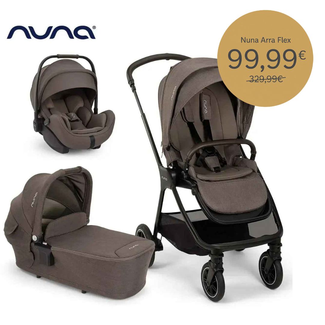 Nuna® Otroški voziček 3v1 Triv™ Next + Lytl™ + Arra™ Flex Chestnut