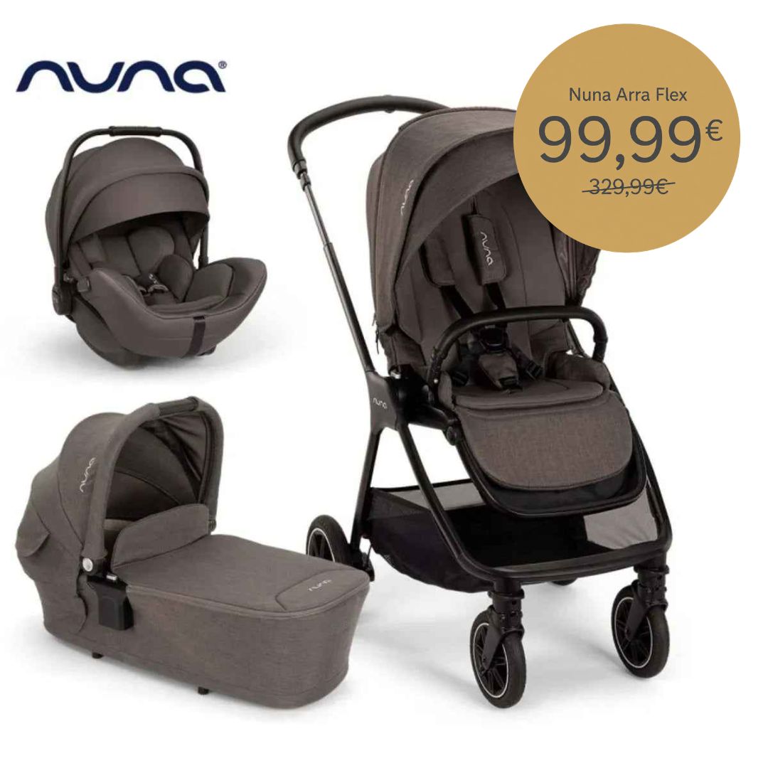 Nuna® Otroški voziček 3v1 Triv™ Next + Lytl™ + Arra™ Flex Thunder