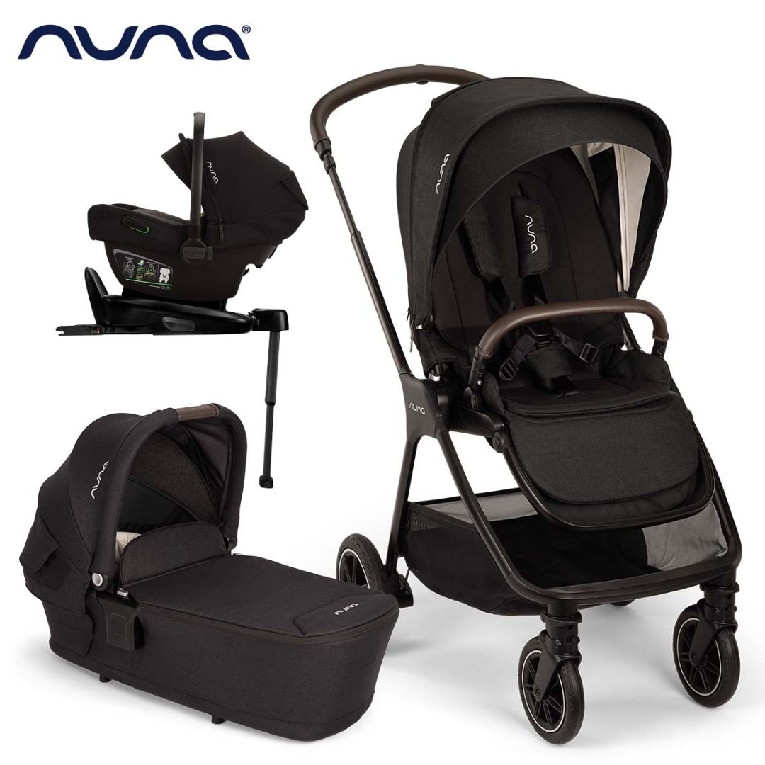 Nuna® Otroški voziček 4v1 Triv™ Next + Lytl™ + Pipa™ Next Caviar + Isofix baza Next