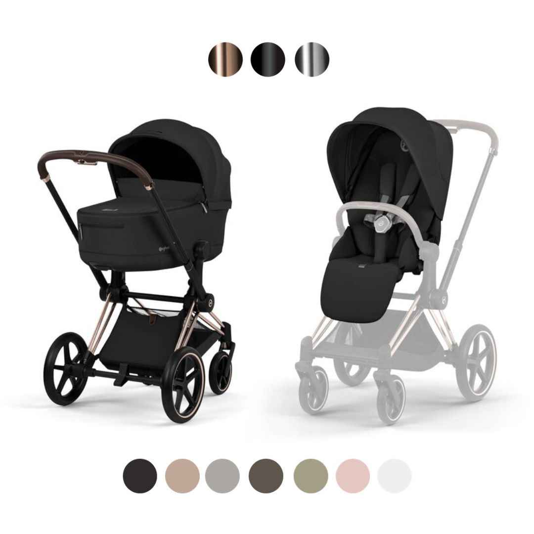 Cybex Platinum® Baby stroller with foldable bassinet 2in1 Priam