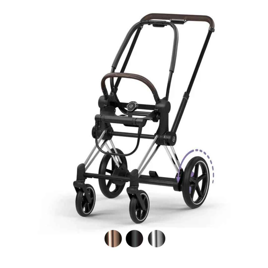 Cybex Platinum e-Priam Stroller Frame Chrome Brown
