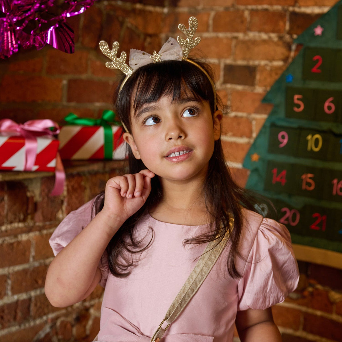 Rockahula® Obroč za lase Magical Golden Reindeer – slika 2