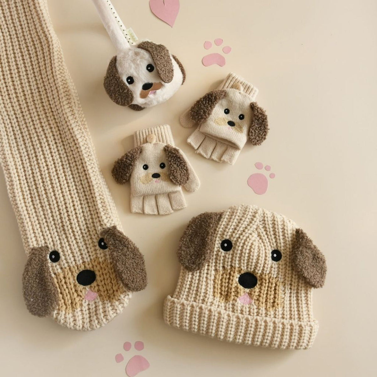 Rockahula® Kids Knitted Gloves Pippy Puppy – slika 4