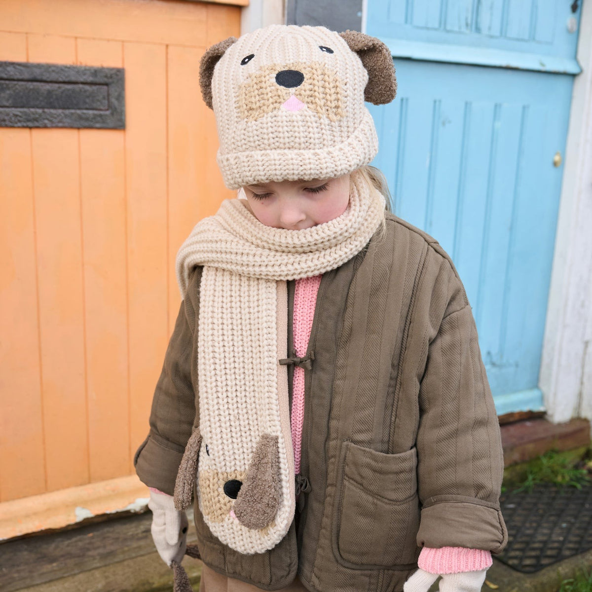 Rockahula® Knitted Kids Scarf Pippy Puppy (3-10 Y) – slika 3