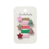 Rockahula® Set di fermagli per capelli Merry Mini Christmas
