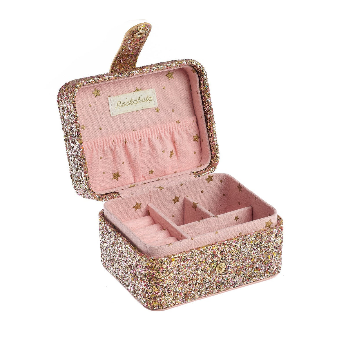 Rockahula® Škatla za nakit Confetti Glitter Gold – slika 2