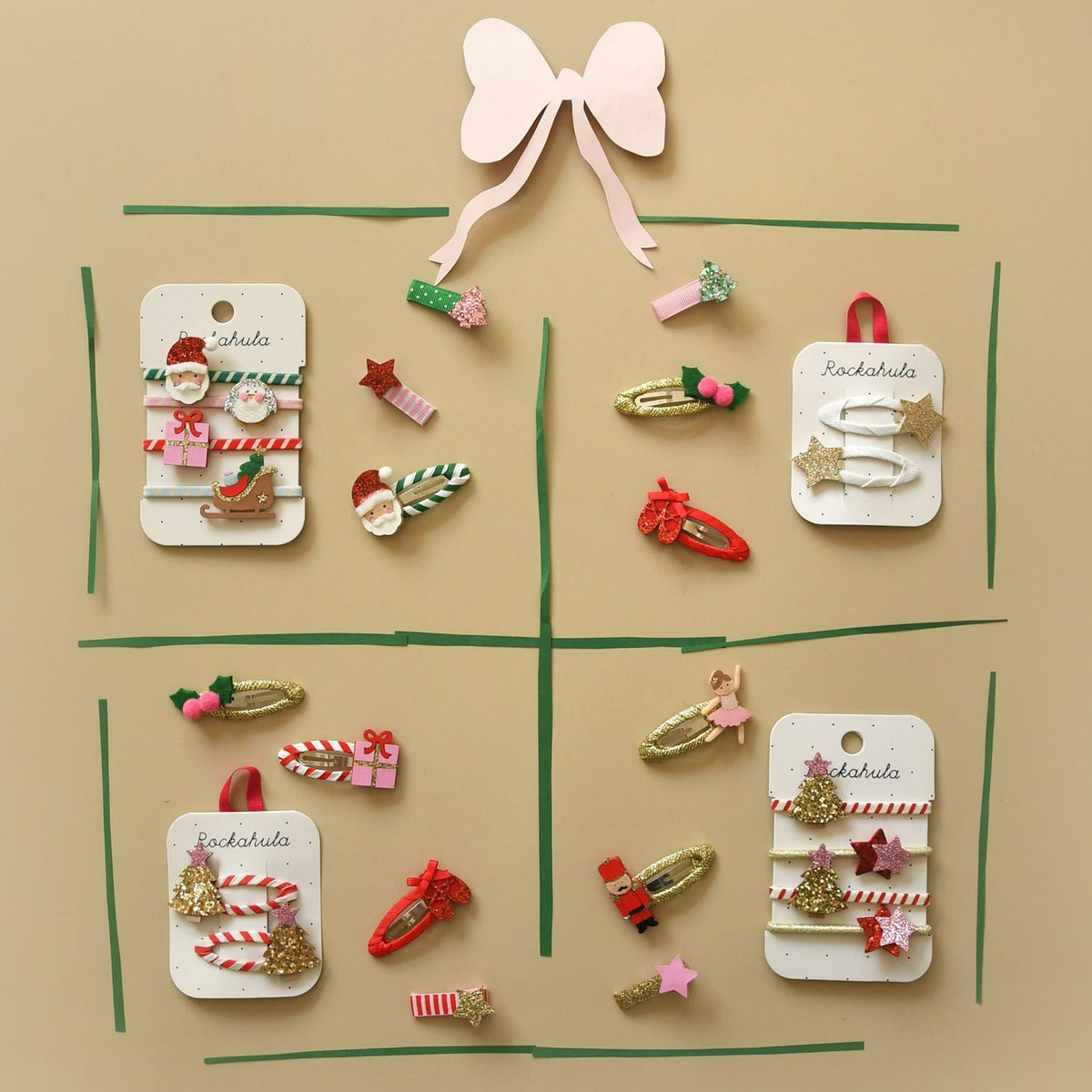 Rockahula® Hair Clips Stripy Christmas Tree – slika 4