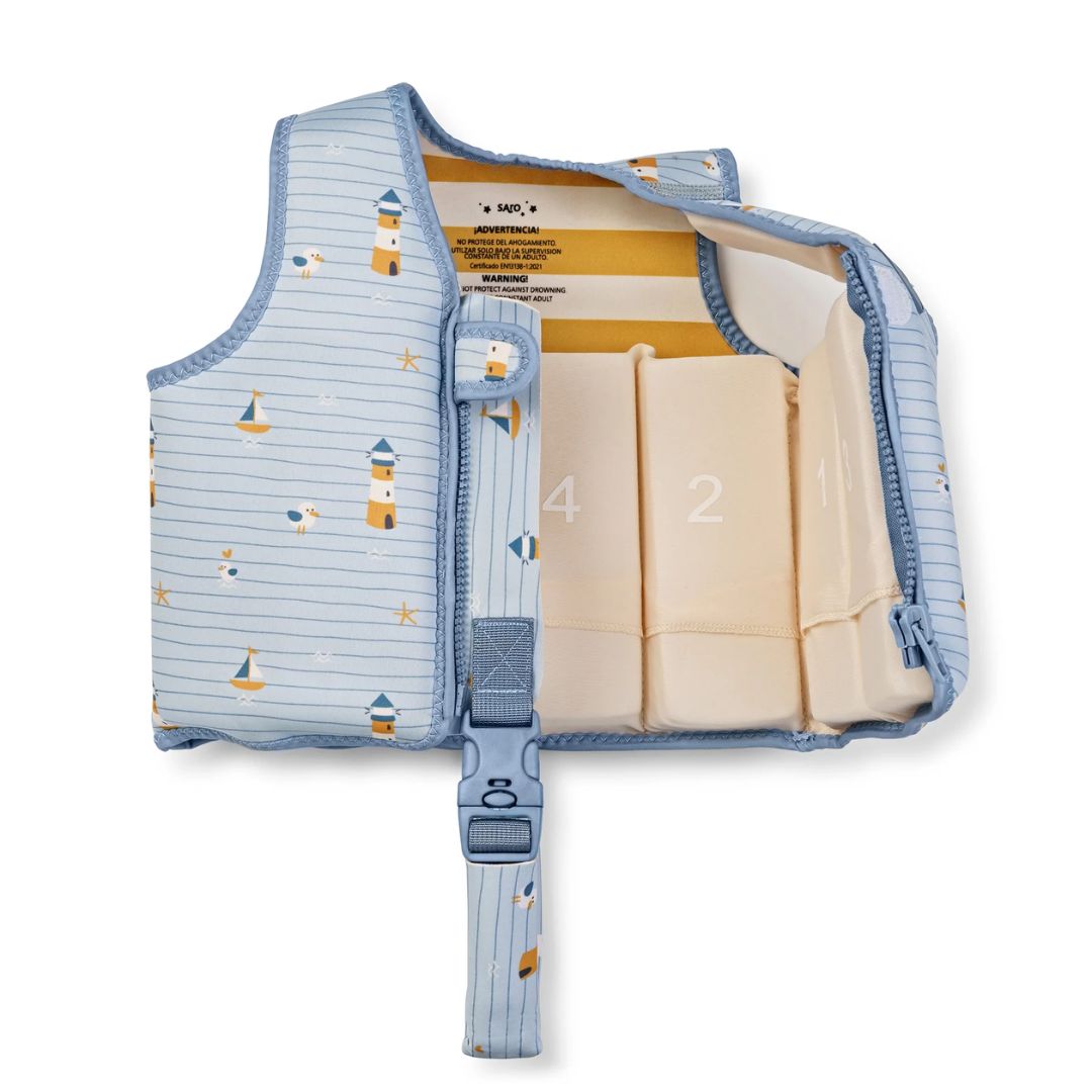 Saro Baby® Jopič za učenje plavanja Navy Hugs S Saro Baby