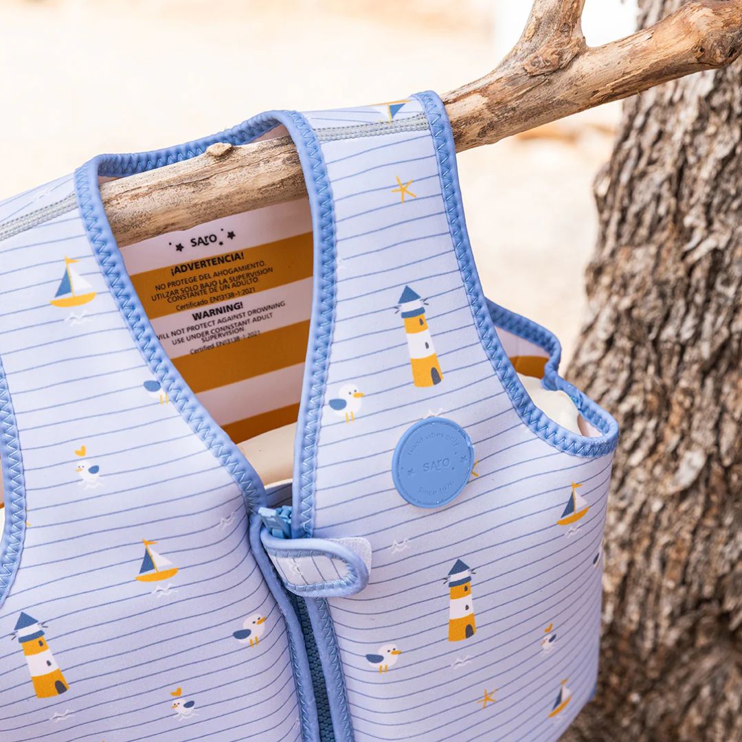 Saro Baby® Jopič za učenje plavanja Navy Hugs S Saro Baby