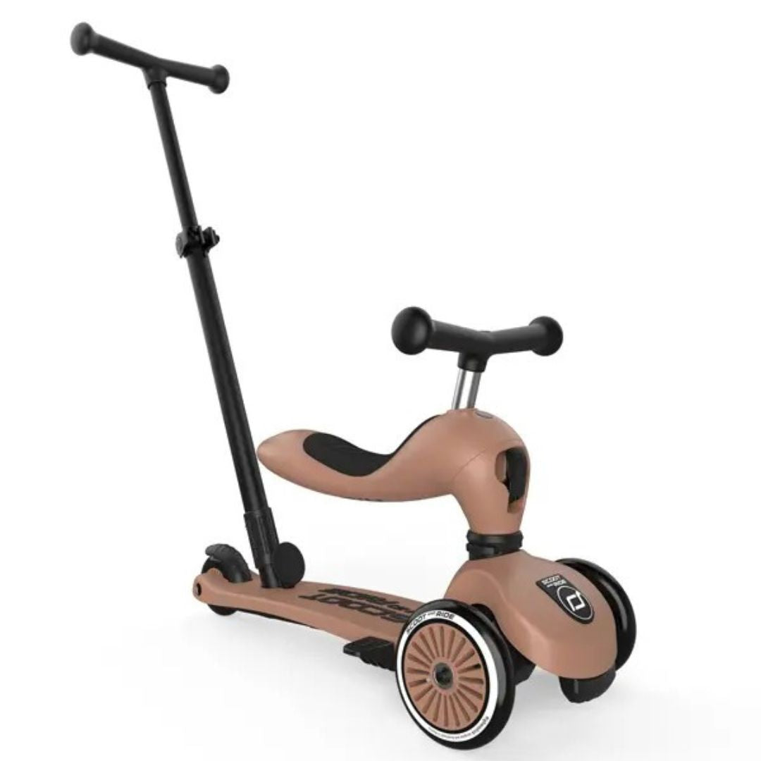 Scoot & Ride® Highwaykick 1 – Draisinne & Trottinette 2-en-1 Mocha