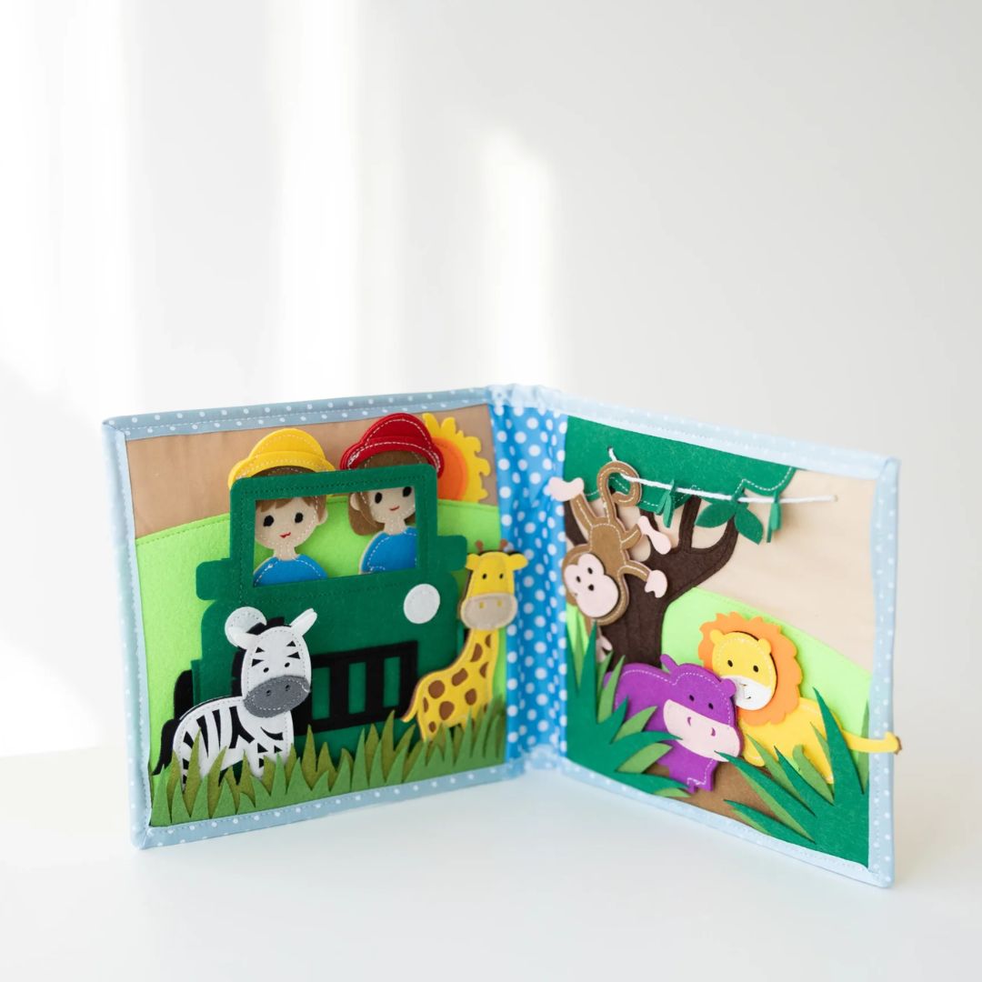 Smarti Book® Safari s prstovými maňásky