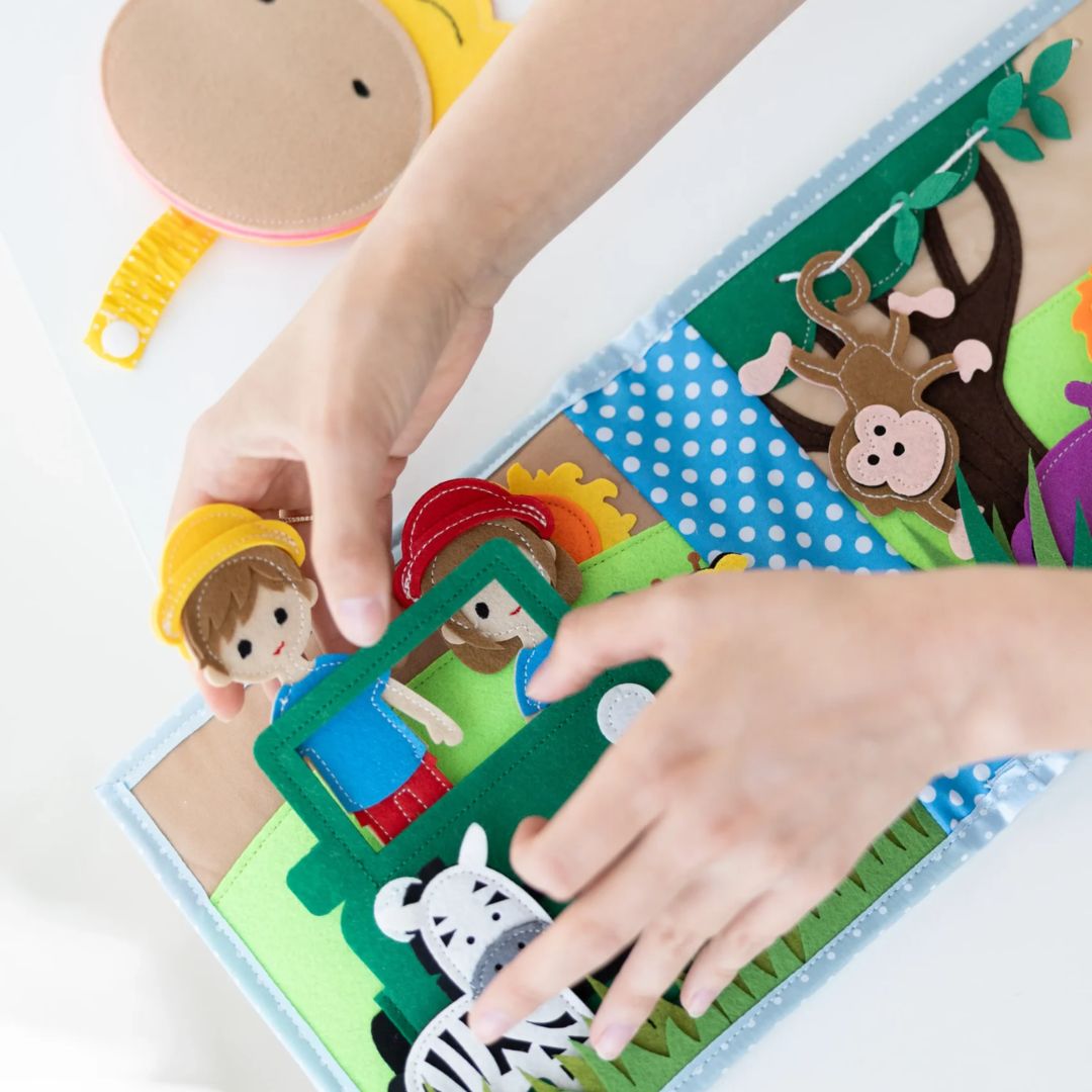 Smarti Book® Safari s prstovými maňásky