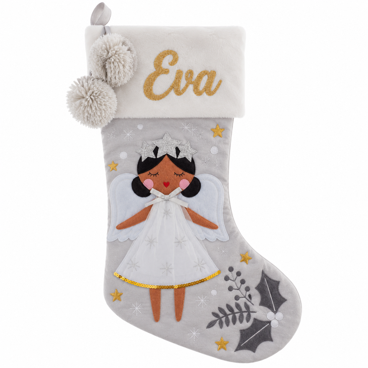 Stephen Joseph® Christmas stocking Brunette Angel