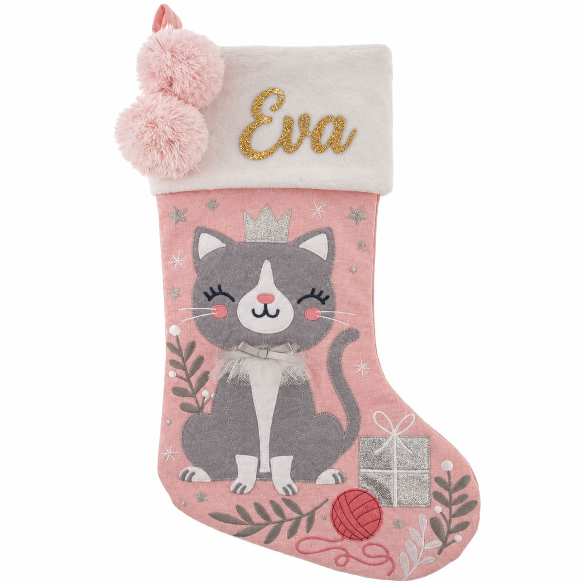 Stephen Joseph® Chaussette de Noël Chat