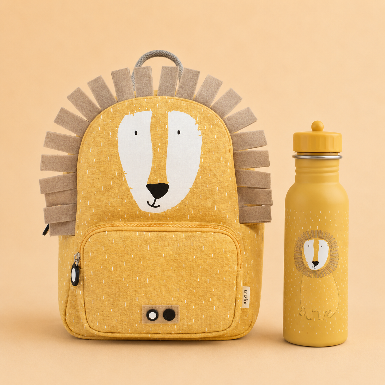 Trixie Baby® Set zainetto e borraccia 500ml Mr. Lion
