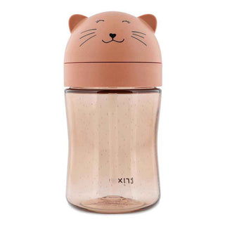 Trixie Baby® Biberon avec paille en tritan Mrs. Cat 300 ml