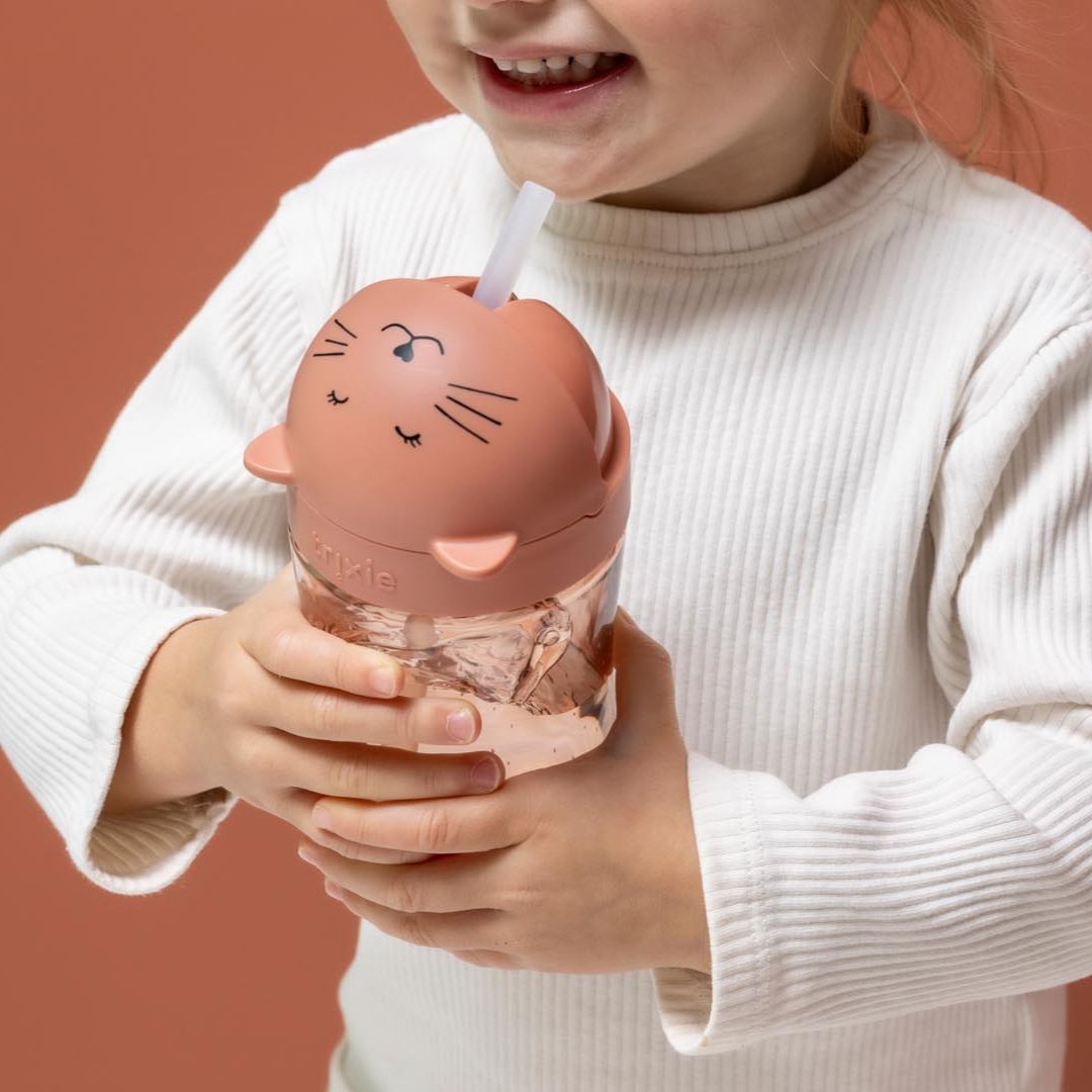 Trixie Baby® Steklenička s slamico iz tritana Mrs. Cat 300 ml Trixie Baby