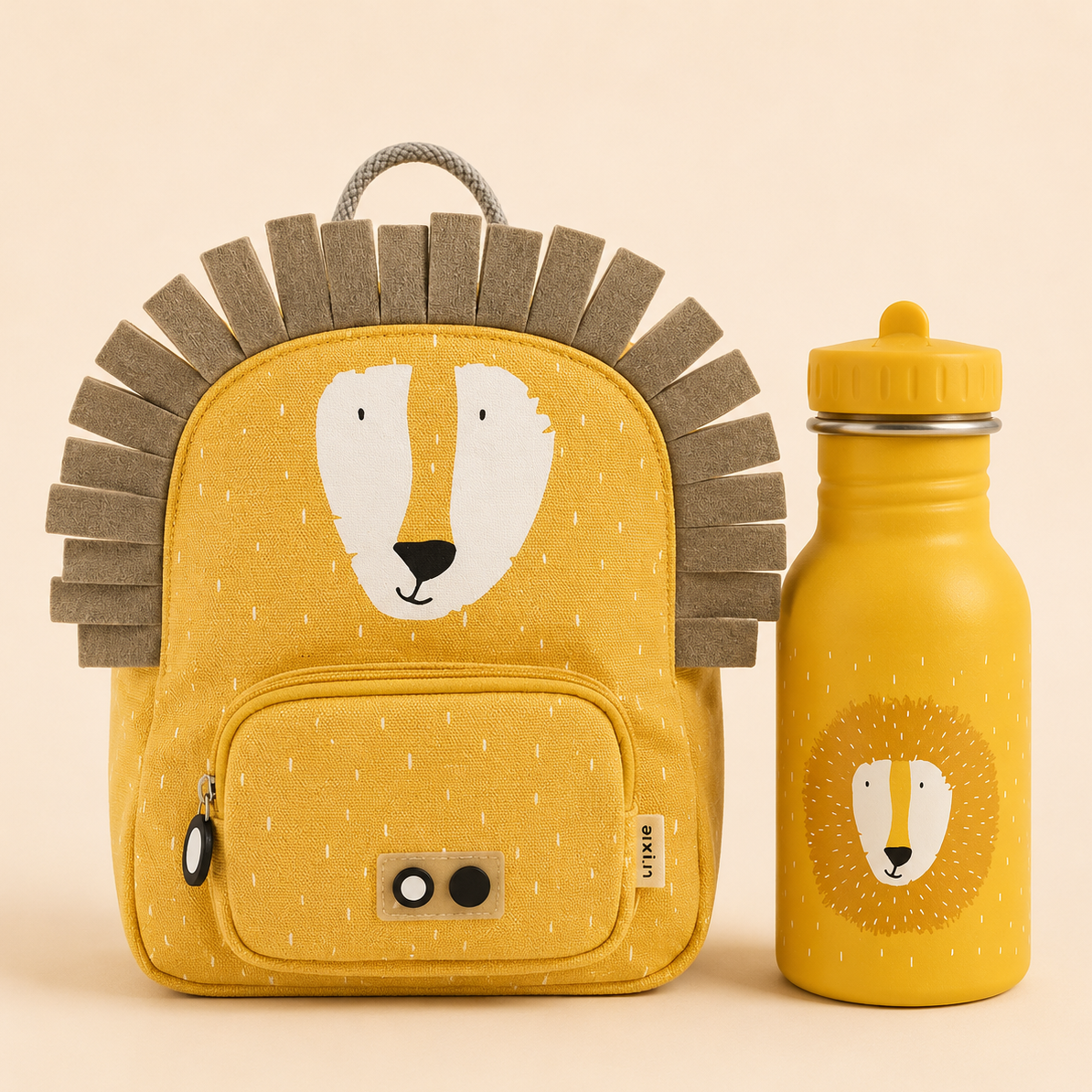 Trixie Baby® Set zainetto MINI e borraccia 350ml Mr. Lion