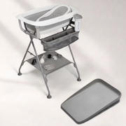Twistshake® Bathing Set + Easy-Click Bath Stand + Changing Mat Pastel Grey