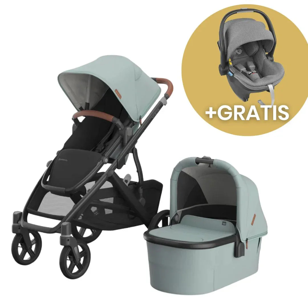 UPPAbaby® Voziček s košaro 2v1 Vista V3 Kenzi + GRATIS lupinica MESA I-SIZE 0+ Gregory UPPAbaby