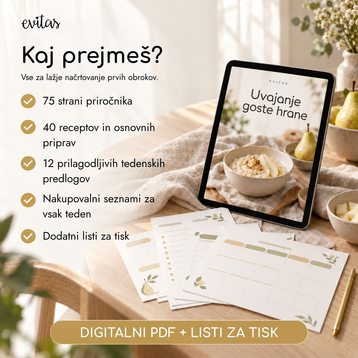 Uvajanje goste hrane – Priročnik s 40 recepti in tedenskimi jedilniki – slika 2