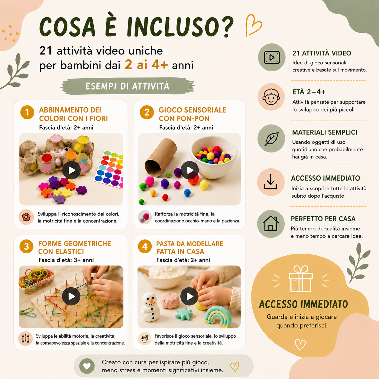 21 attività d'ispirazione Montessori per giocare senza schermi