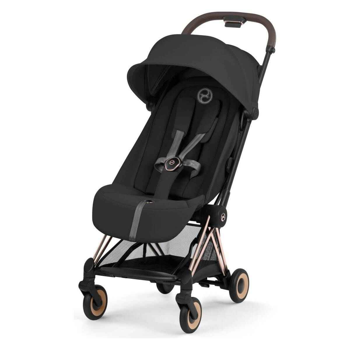Cybex Platinum® Coya™ Comfort Stroller Sepia Black | Rosegold – Evitas