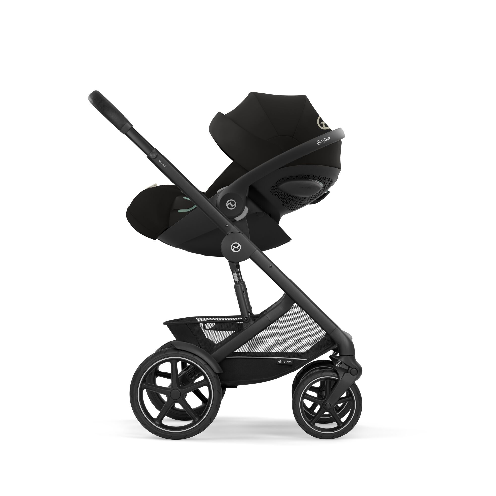 Cybex® Otroški voziček Talos S LUX (0-22 kg) Moon Black (Black Frame) Cybex
