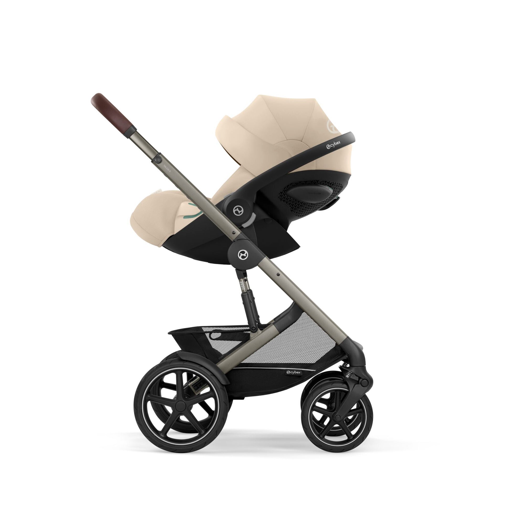 Cybex® Otroški voziček Talos S LUX (0-22 kg) Almond Beige (Taupe Frame) Cybex