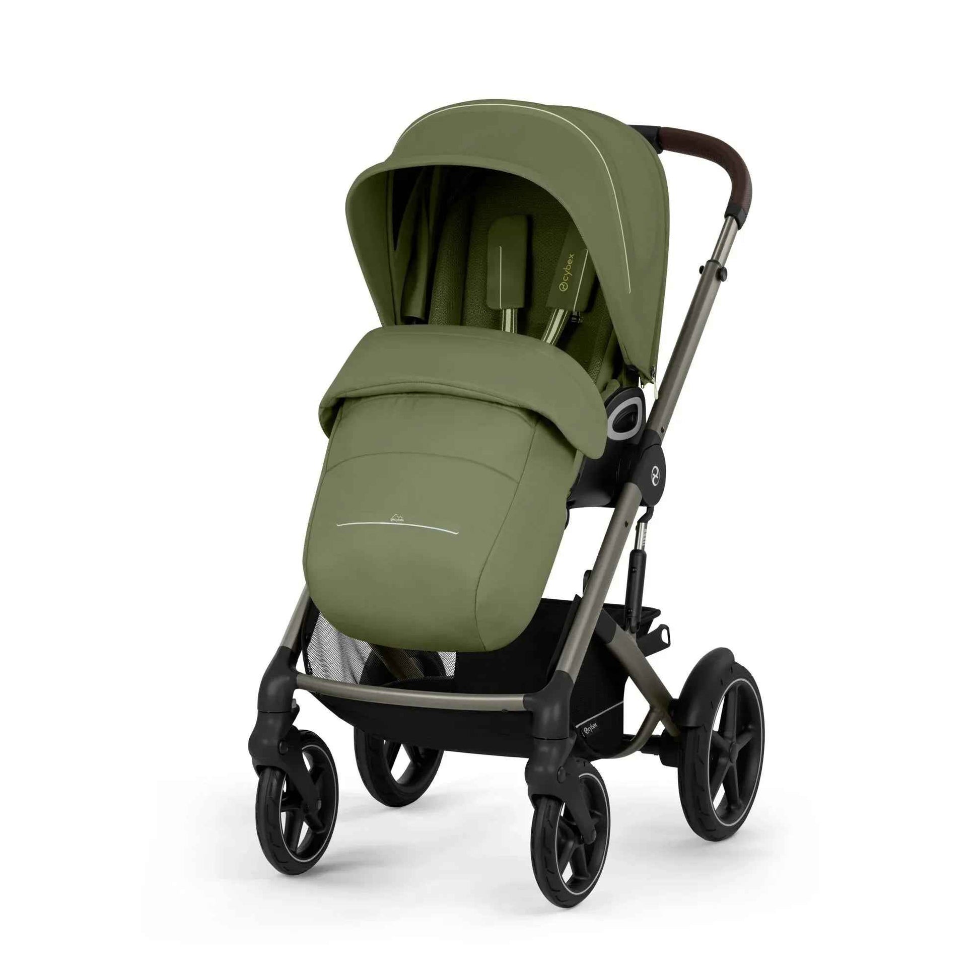 wickeltasche cybex Cybex® Baby stroller Talos S LUX (0-22 kg) Moss Green (Taupe Frame) – Evitas