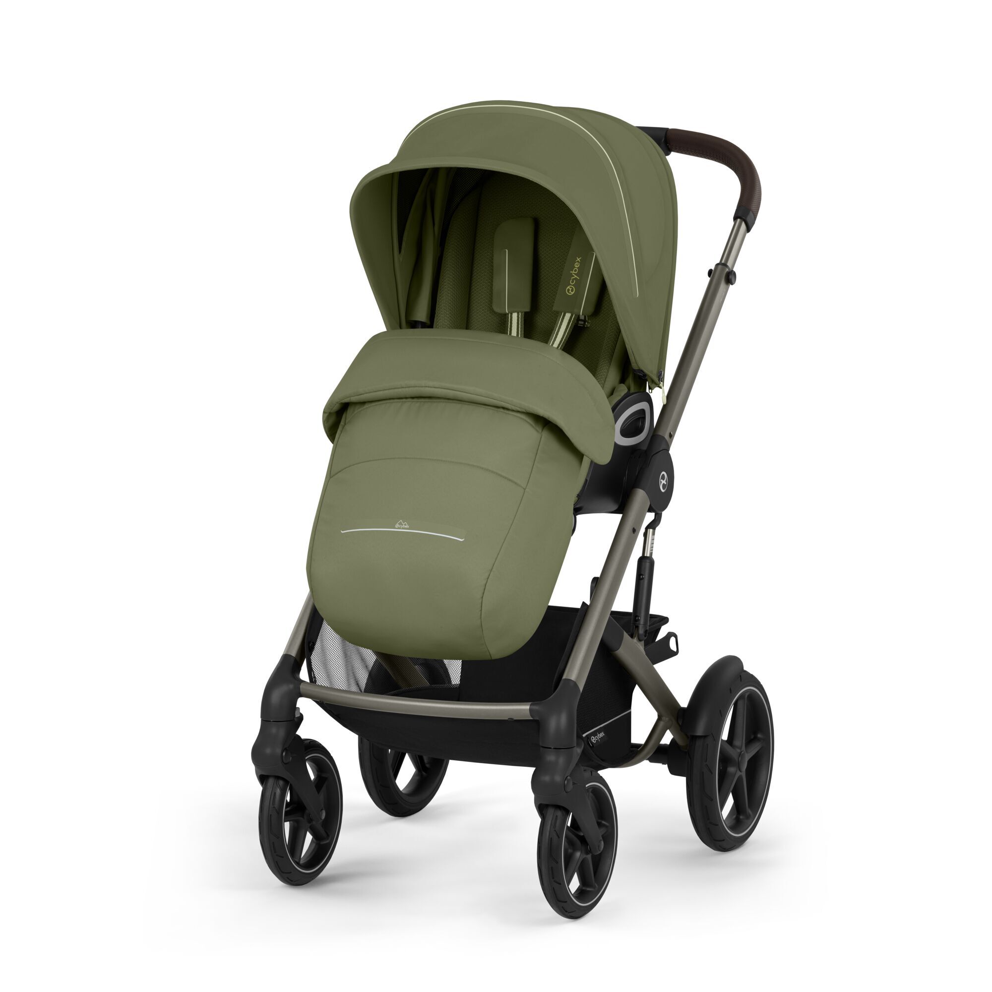 Cybex® Otroški voziček Talos S LUX (0-22 kg) Moss Green (Taupe Frame) Cybex