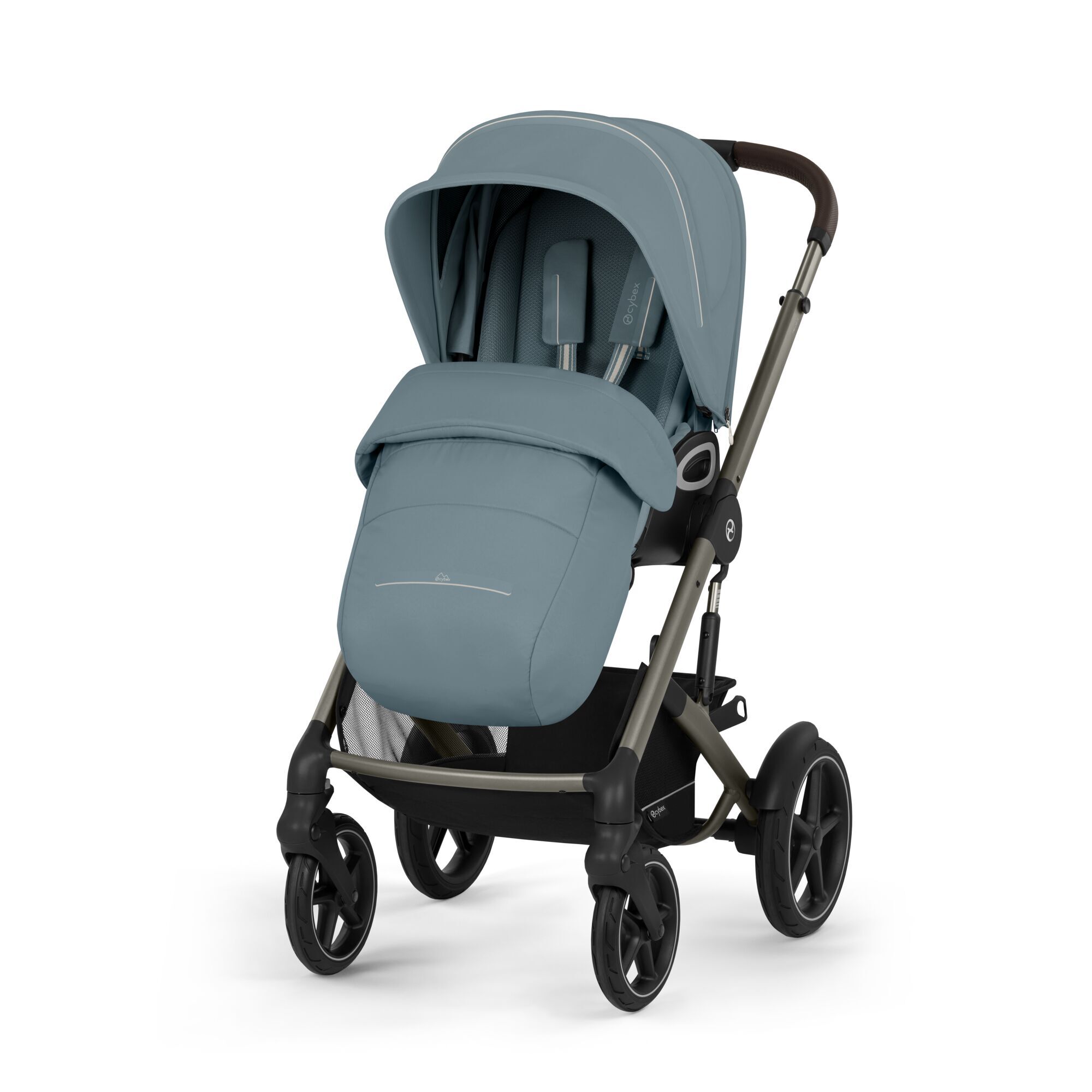 Cybex® Otroški voziček Talos S LUX (0-22 kg) Stormy Blue (Taupe Frame) Cybex