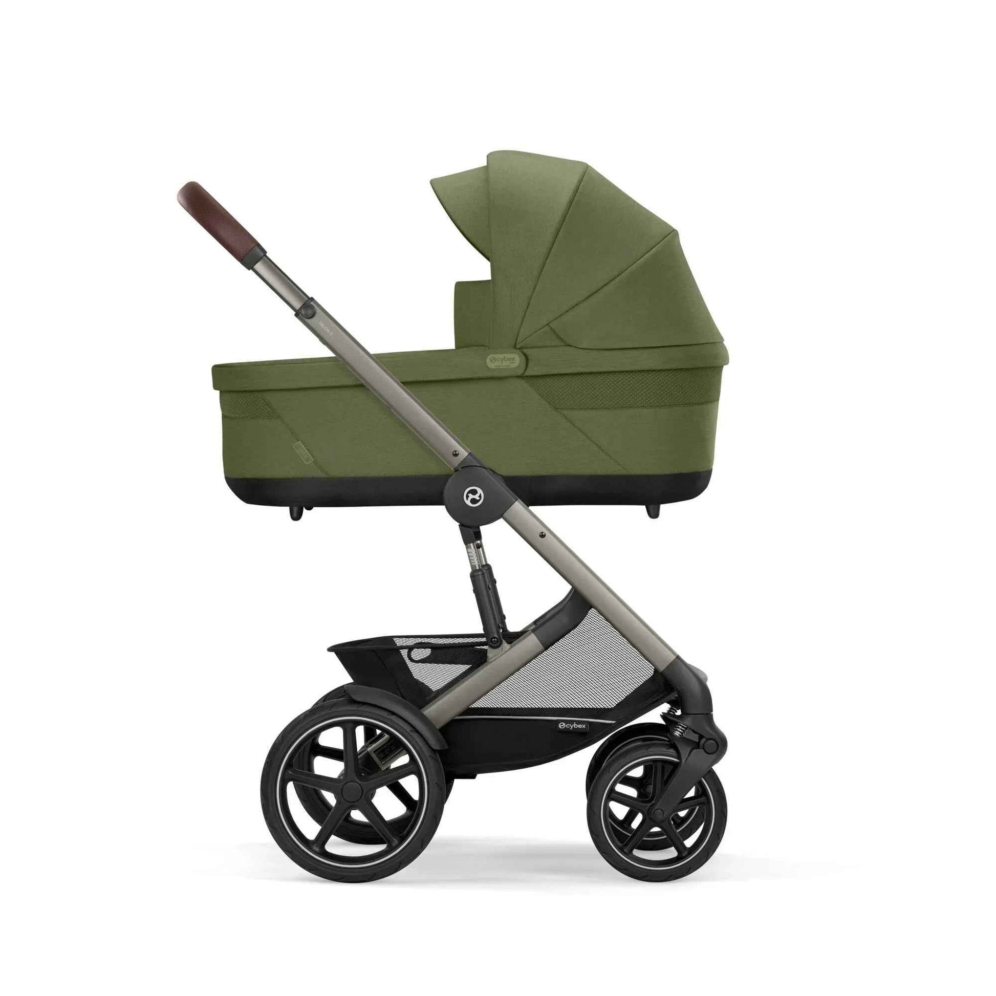 Cybex® Stroller Talos S LUX (0-22 kg) Moss Green (Taupe Frame) – Evitas