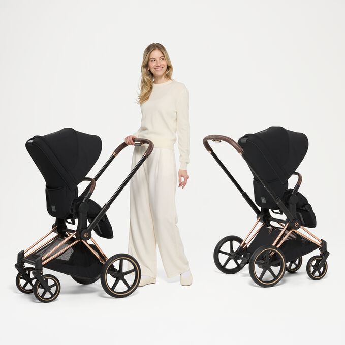Cybex Platinum® Otroški voziček z zložljivo košaro 2v1 e-Priam™ Cybex Platinum