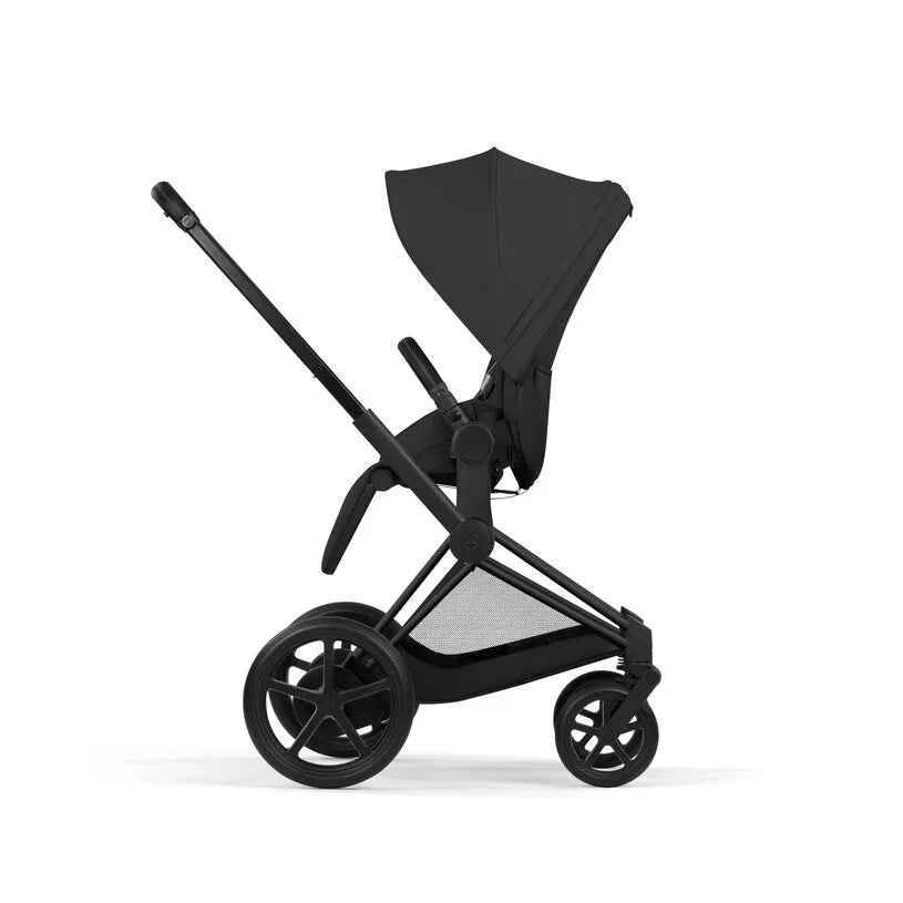 cybex e-priam 4-in-1 Cybex Platinum® e-Priam™ 4-in-1 Stroller Travel System + Cloud T Car Seat + ISOFIX Base T Sepia Black