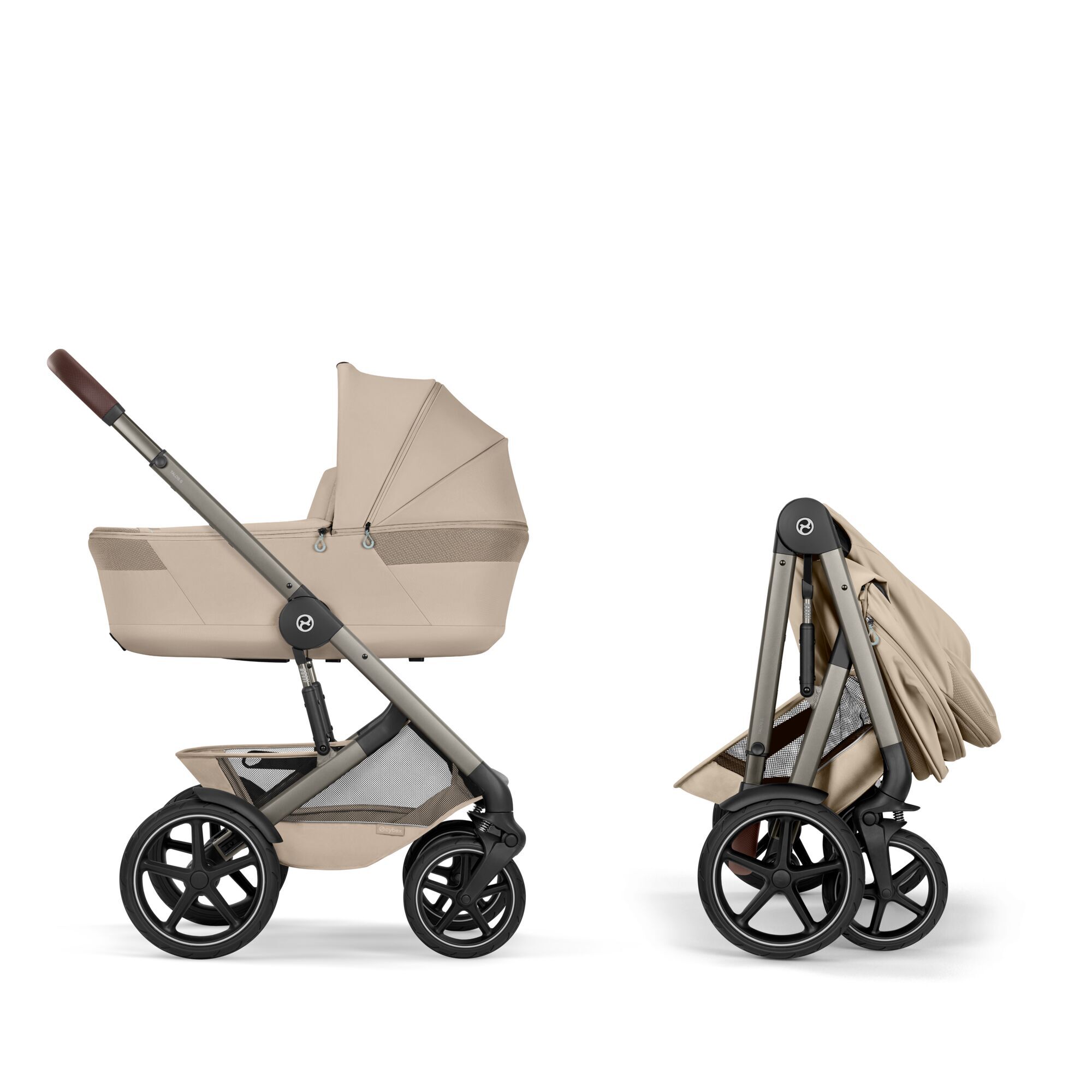 Cybex® Talos™ S Lux Stroller Almond Beige (Taupe Frame)