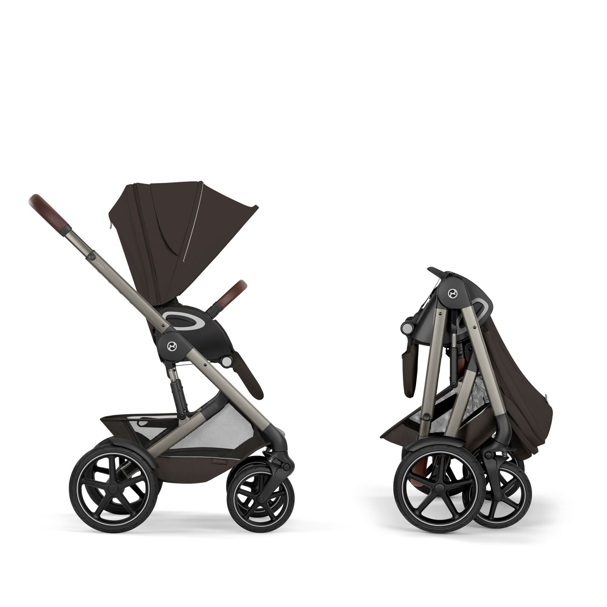 Cybex® Otroški voziček Talos™ S Lux Chocolate Brown (Taupe Frame)