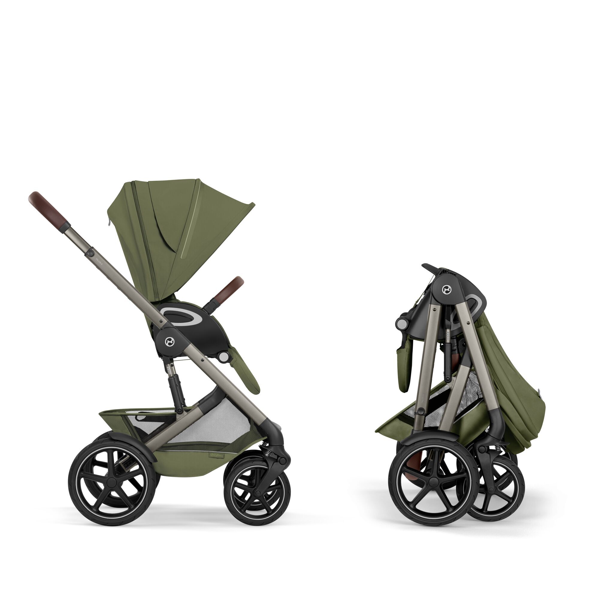 Cybex® Stroller Talos™ S Lux Moss Green (Taupe Frame)