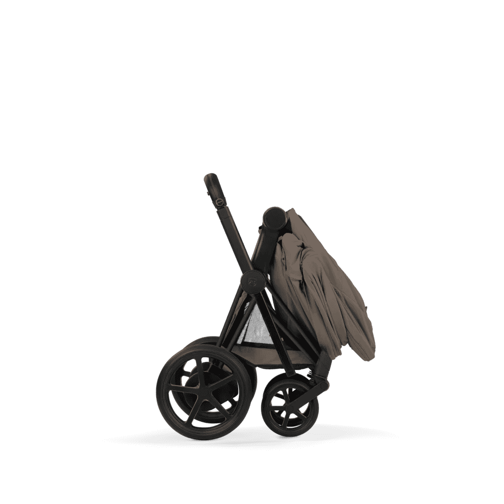 Cybex Platinum® Otroški voziček s zložljivo košaro 2v1 e-Priam™ Comfort Coconut Brown | Matt Black Cybex Platinum