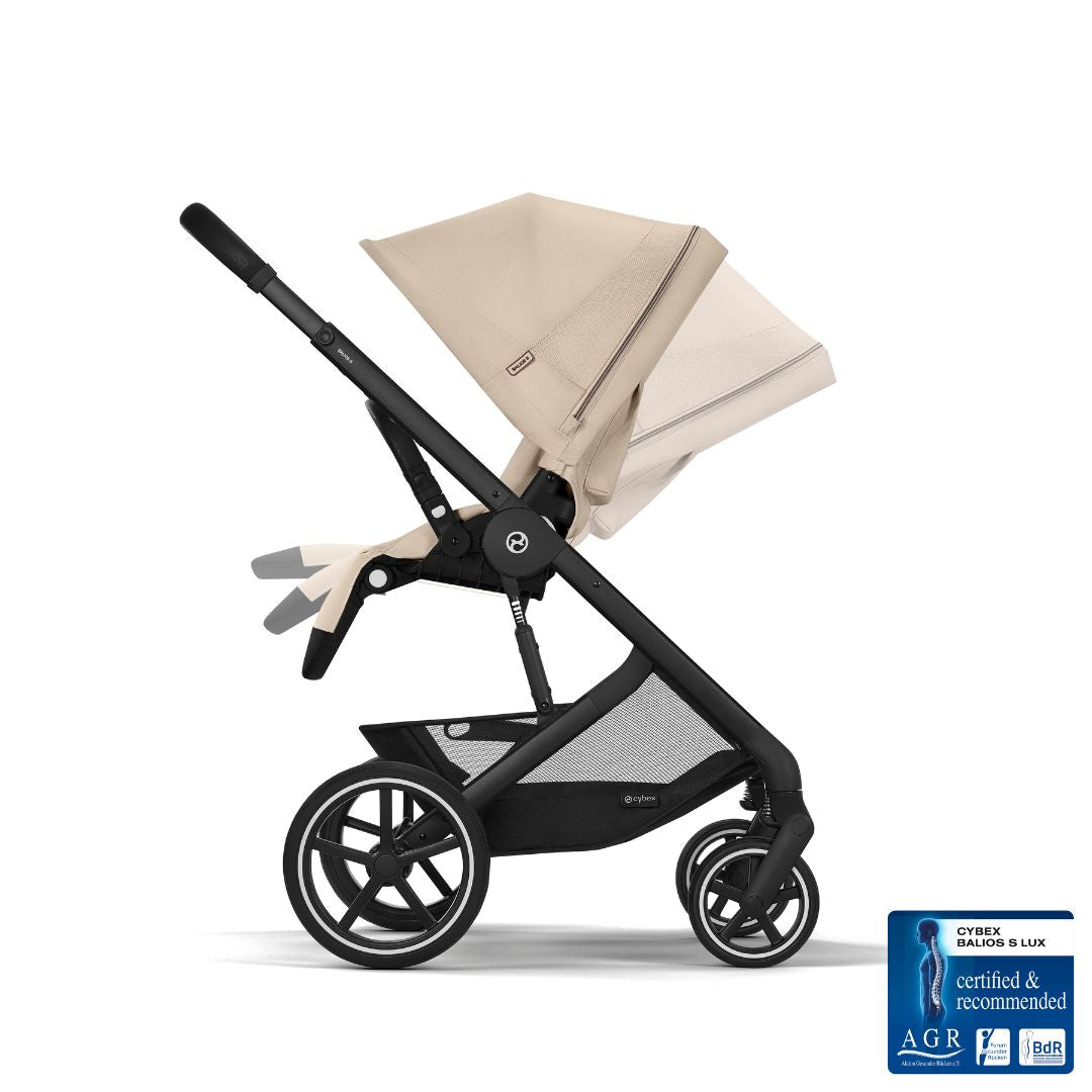 Cybex® Paket 3v1 Otroški voziček Balios S Lux + Avtosedež Cloud G Almond Beige Cybex