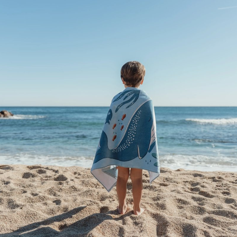 Little Dutch® Brisača za plažo Ocean World Blue Little Dutch