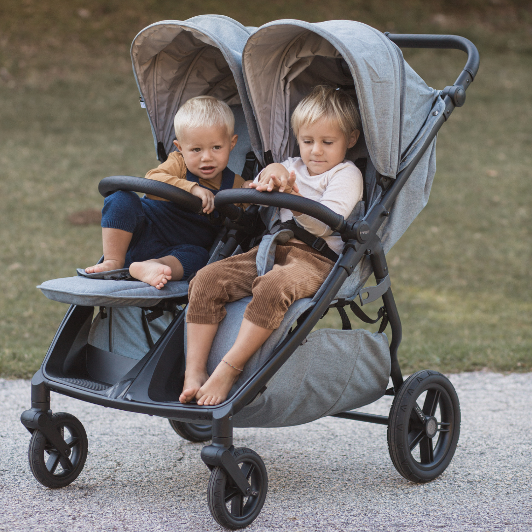 MAST® Otroški voziček TWIN X Volcanic Ash Mast