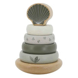 Label Label® Dřevěné kroužky na skládání Olive Green